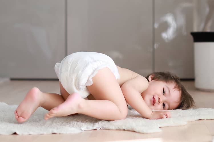 When is the baby not ready for diaper changing?