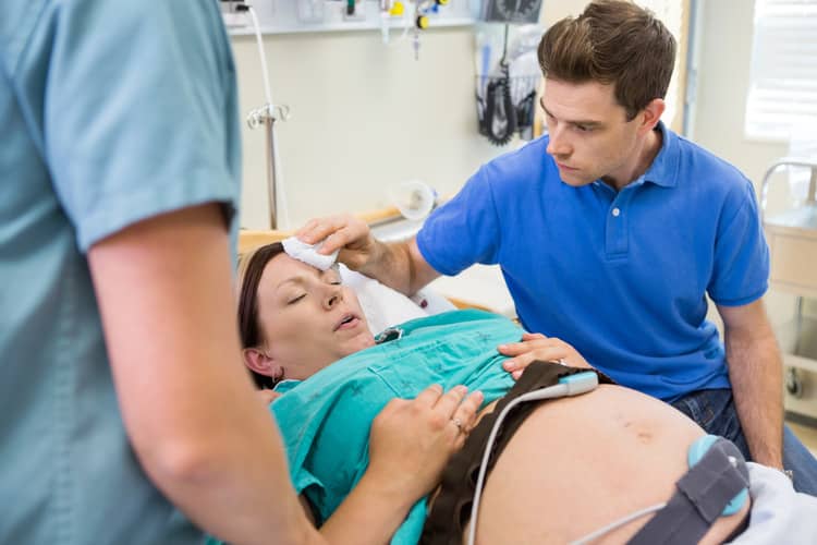 Accompanying person during childbirth