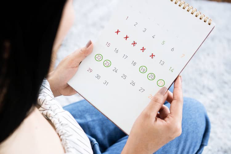 Ovulation calendar to calculate fertile days