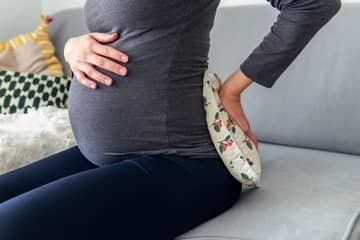 Low back pain during pregnancy. What about back pain in the first trimester, but also in the 9th month