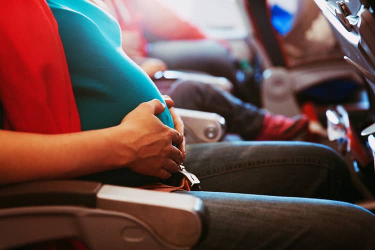 Risks of long flights during pregnancy