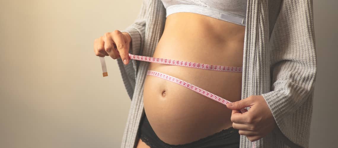 Gaining weight during pregnancy