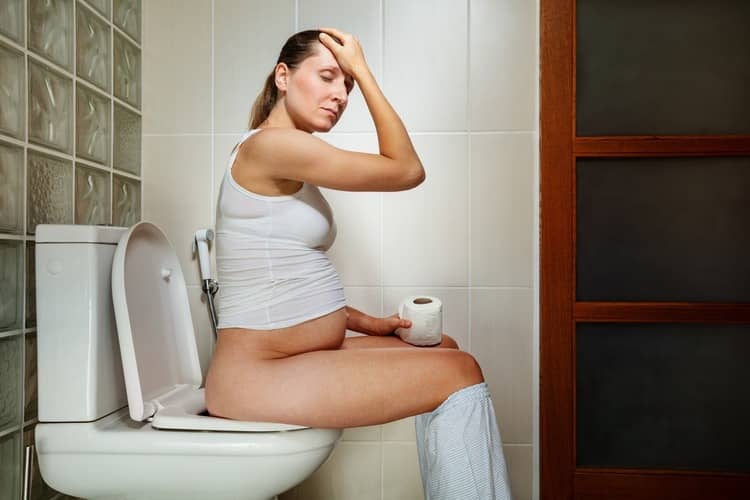 Causes of constipation in pregnancy