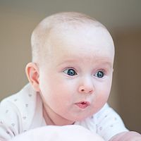 3-month-old baby girl