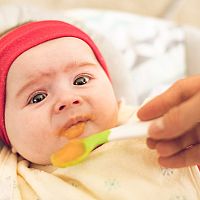 5-month-old baby feeding