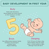 Baby development in first year 5-month-old baby