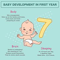 Baby development in first year 7-month-old baby