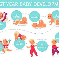 Baby development in first year 7-month-old child