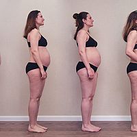 Stages of pregnancy - belly